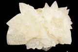 Fluorescent Calcite Crystal Cluster on Barite - Morocco #141022-1